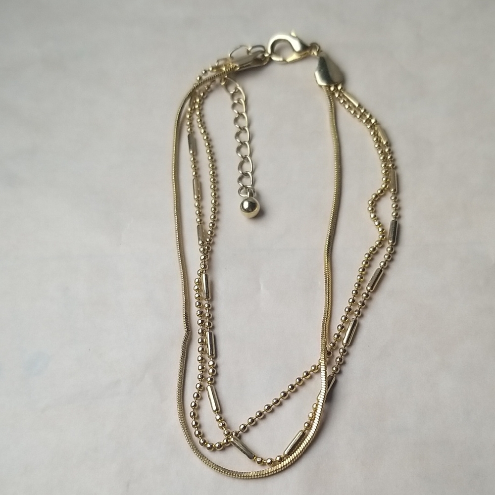 Multistrand Gold Tone Bracelet (Anklet?)